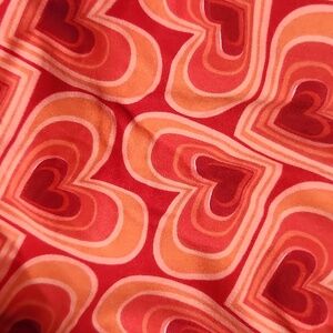 LULAROE LLR OS Patterned Buttery Soft Legging One Size Hearts Valentines Capsule